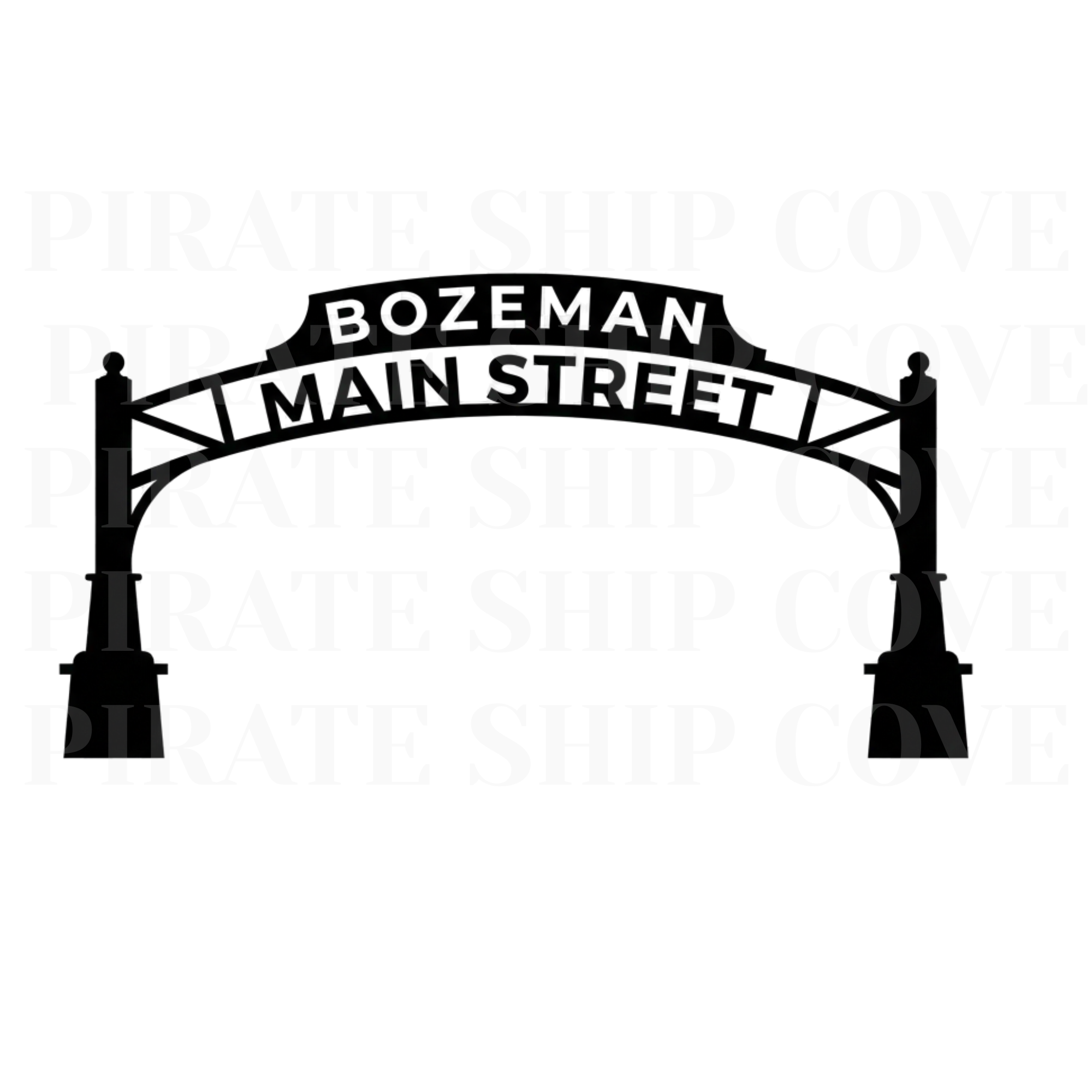Bozeman Landmark Kit - 10 Instant Downloadable Decals