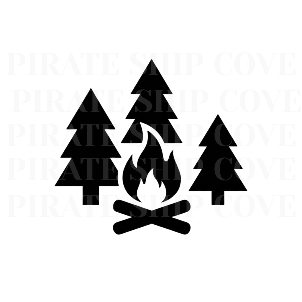 Camping & Hiking Kit - 10 Instant Downloadable Decals