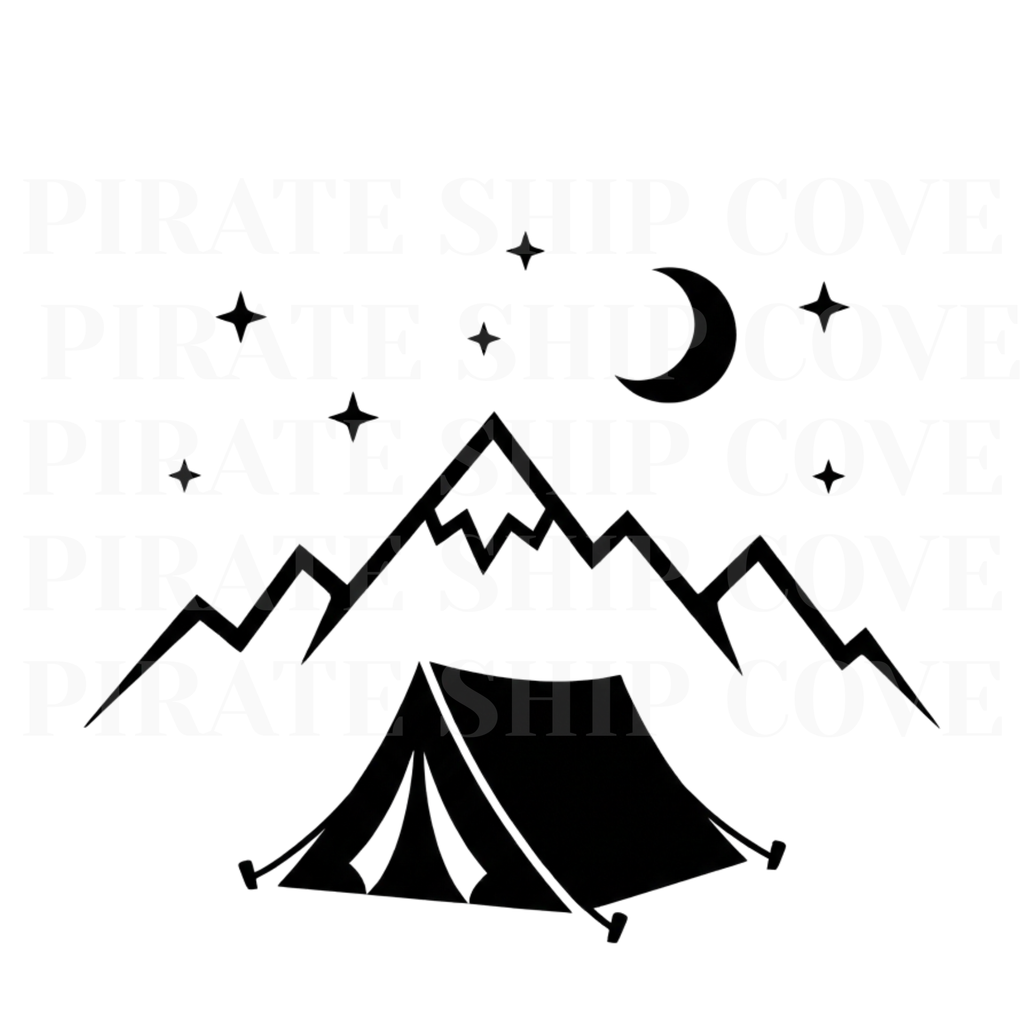 Camping & Hiking Kit - 10 Instant Downloadable Decals