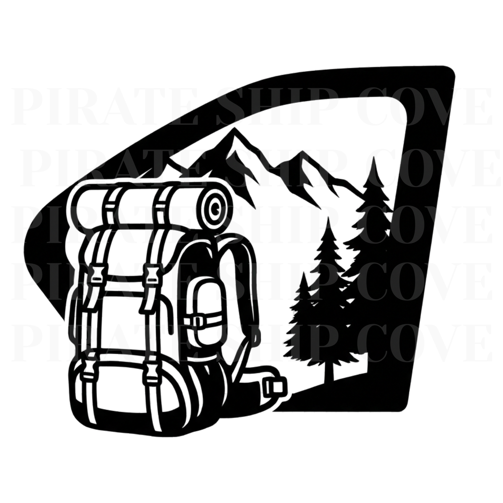 Camping & Hiking Kit - 10 Instant Downloadable Decals