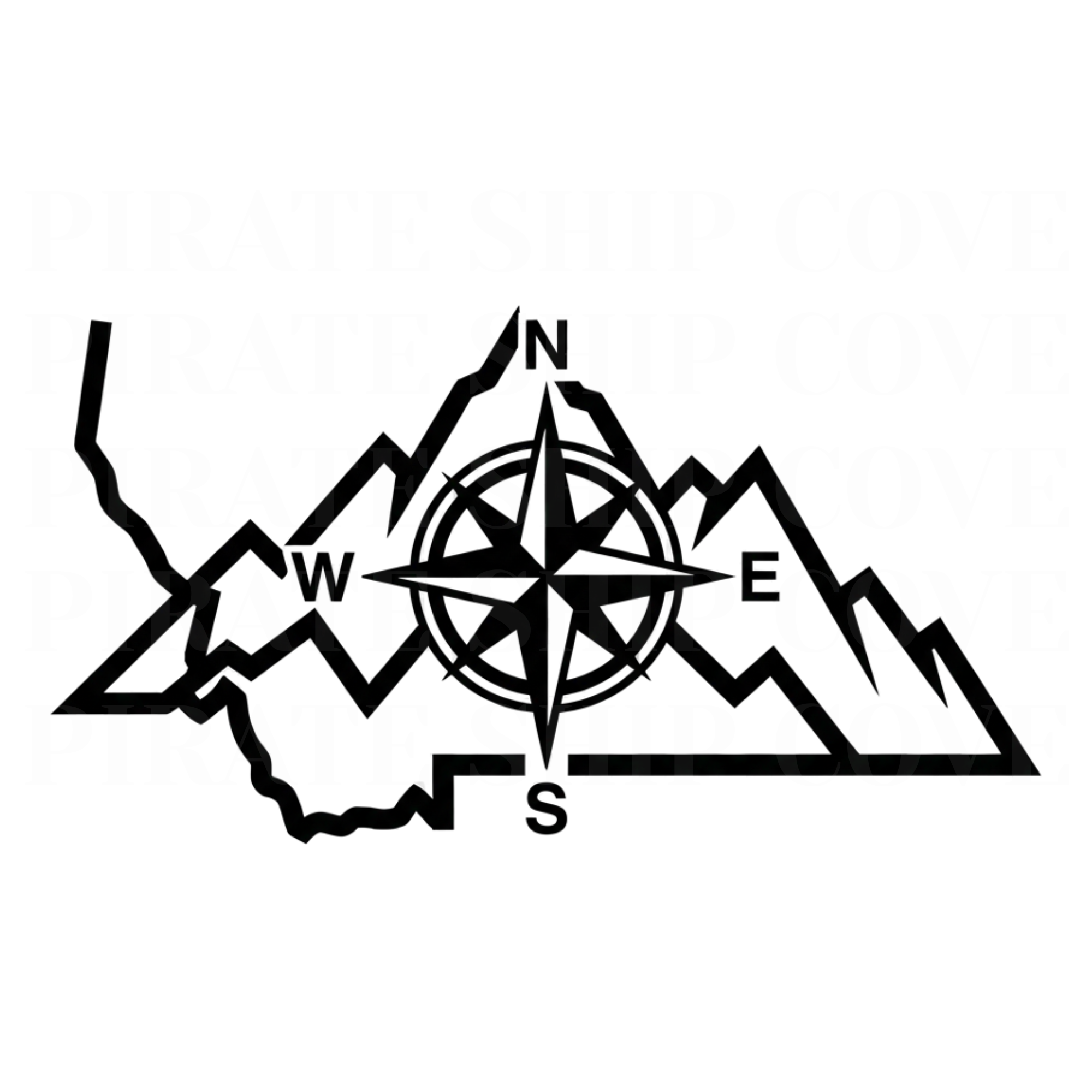 Montana Mountain Kit - 10 Instant Downloadable Decals