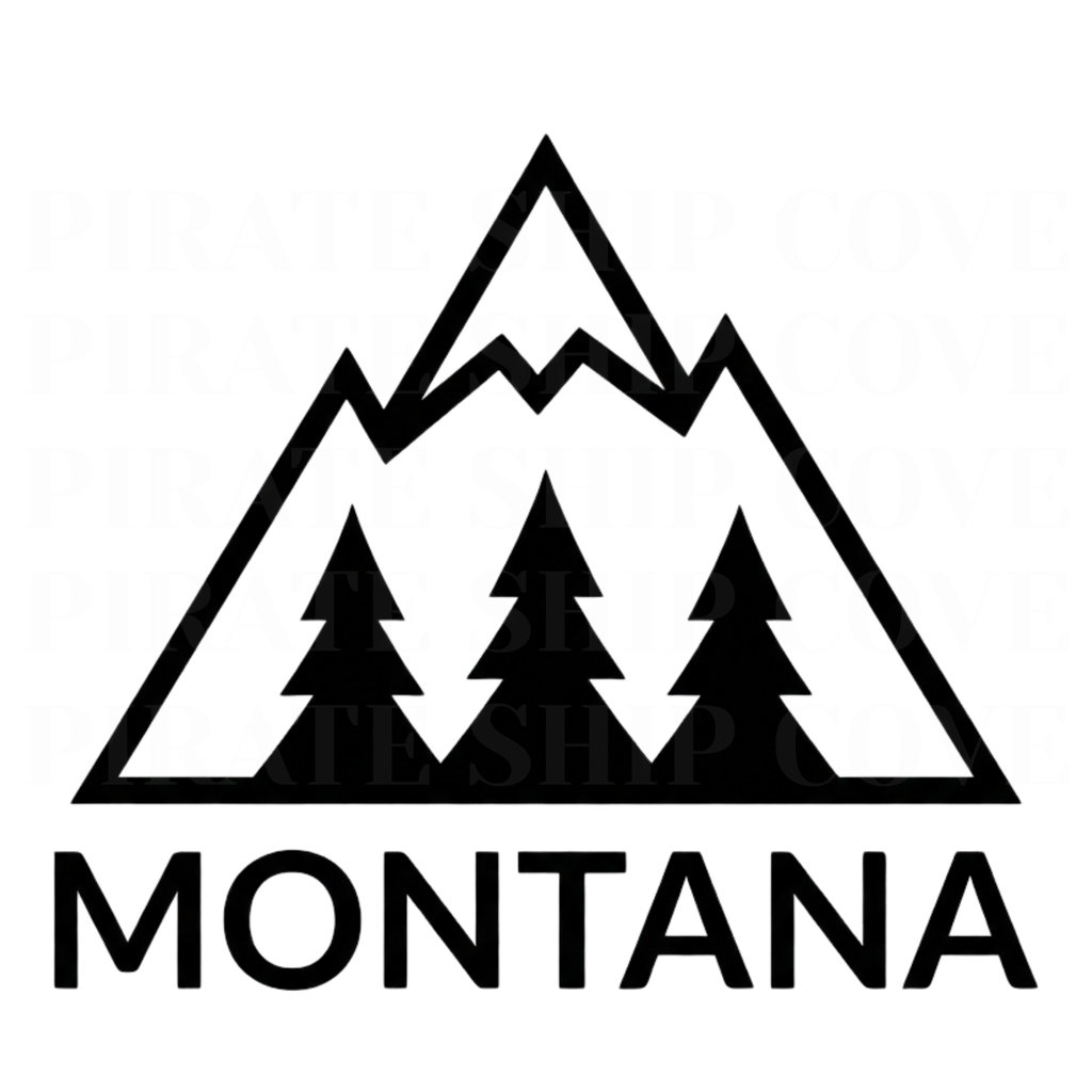 Montana Mountain Kit - 10 Instant Downloadable Decals