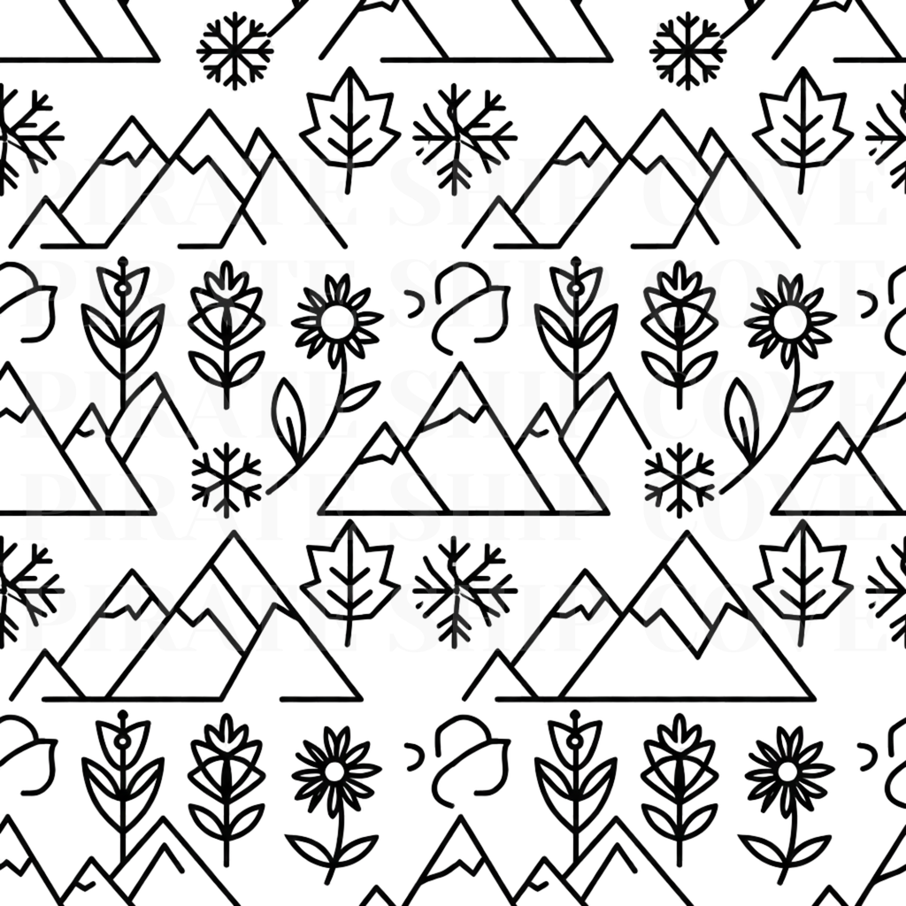 Montana Season Pattern Kit - 10 Instant Downloadable Decals