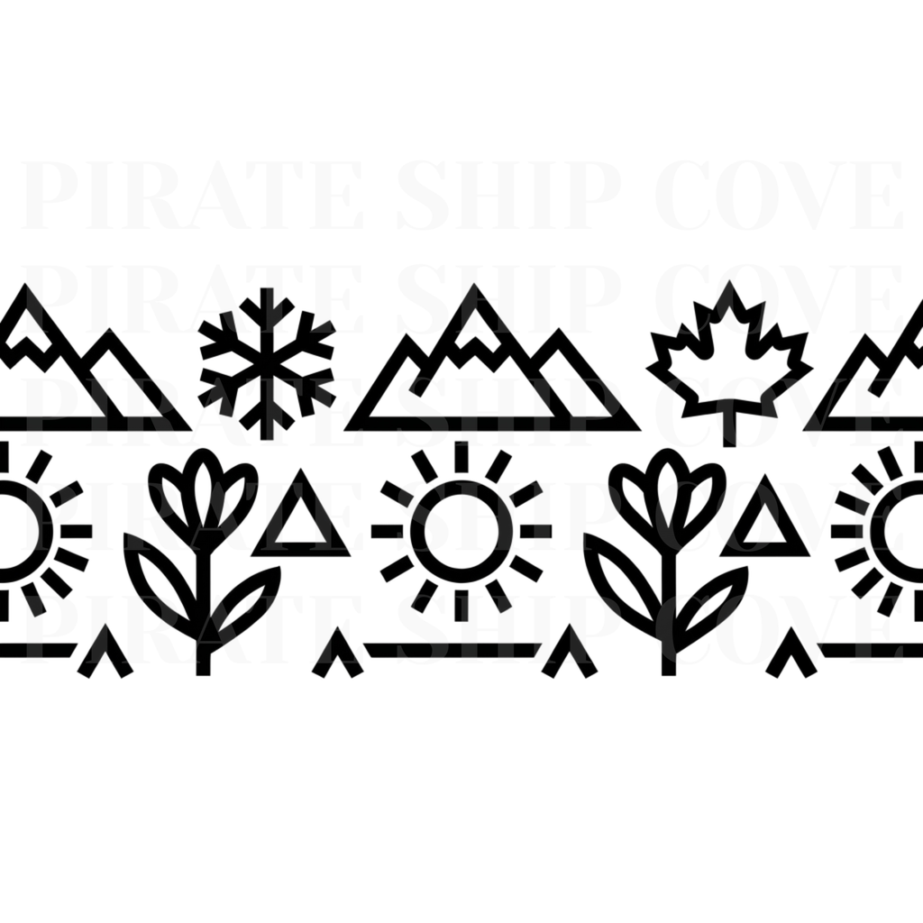Montana Season Pattern Kit - 10 Instant Downloadable Decals