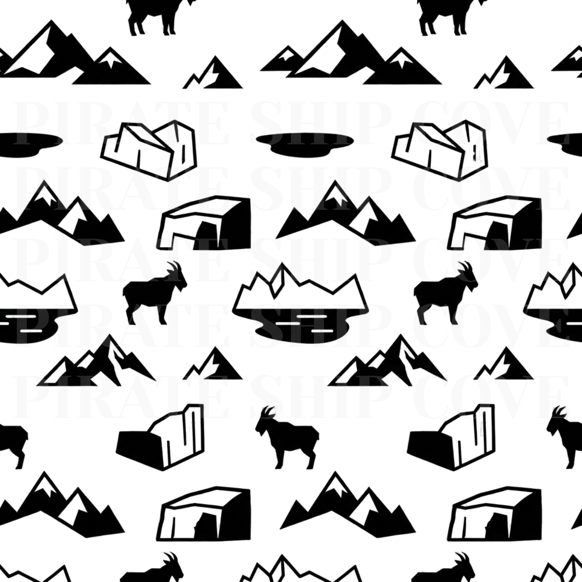 National Park Pattern Kit - 10 Instant Downloadable Decals