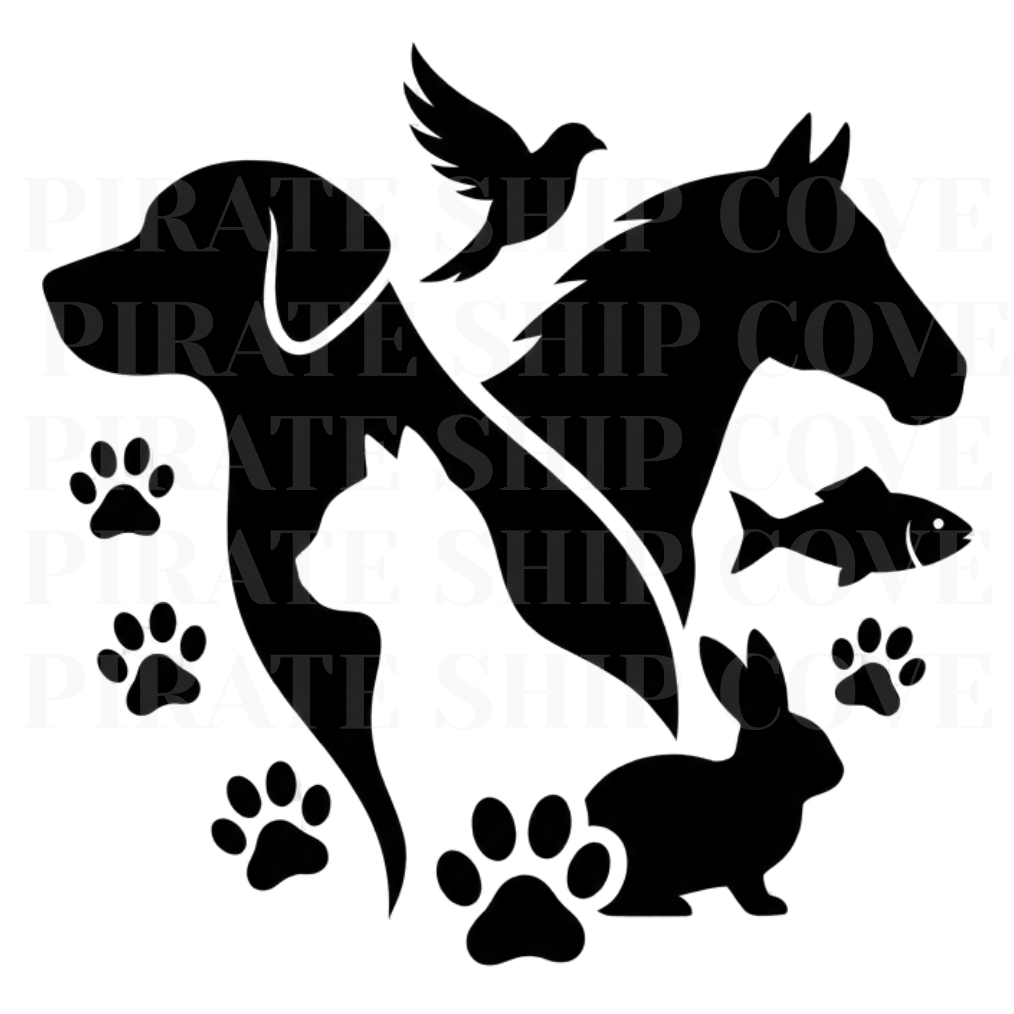 Pets & Animal Lovers Kit - 10 Instant Downloadable Decals
